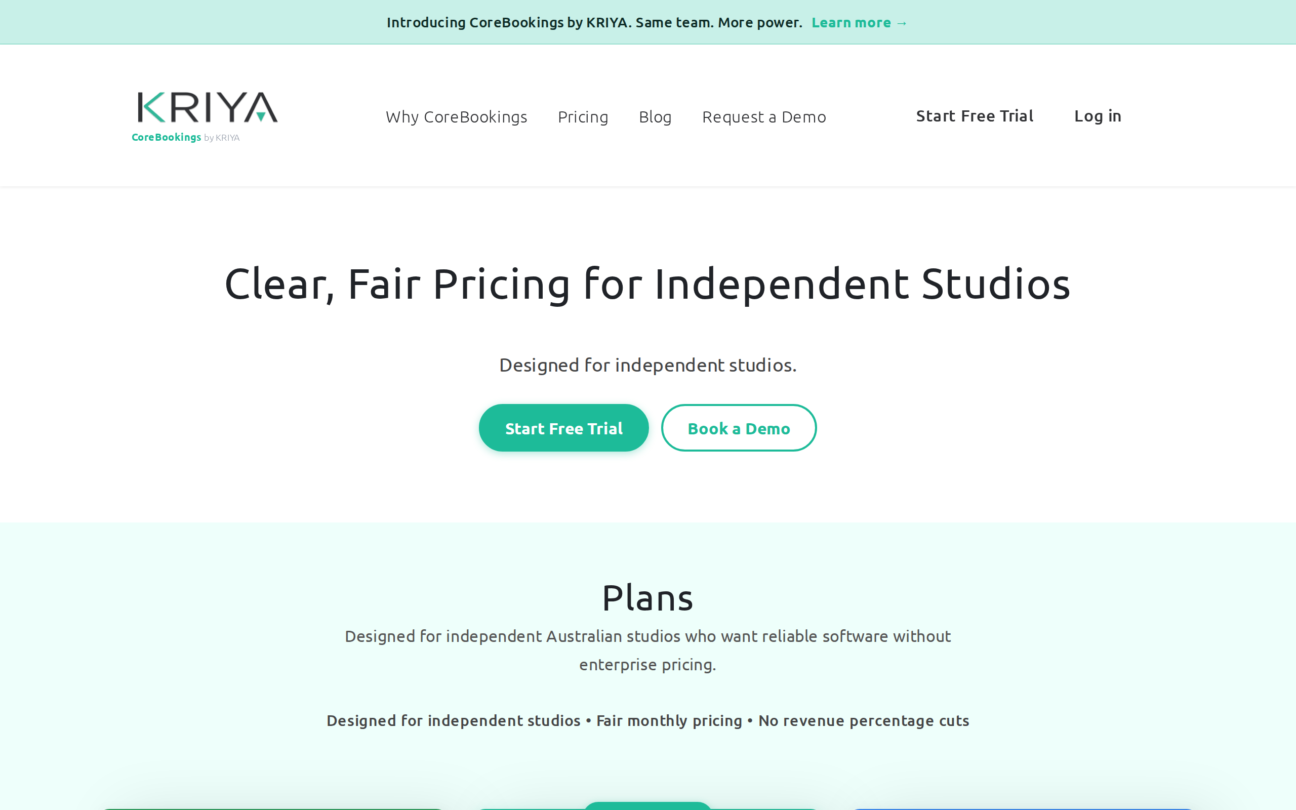 CoreBookings Pricing - Simple Australian pricing in AUD