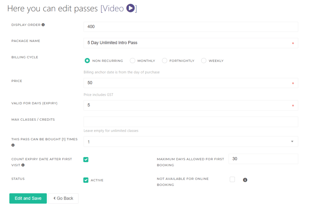 5 Days Unlimited Classes Intro Pass