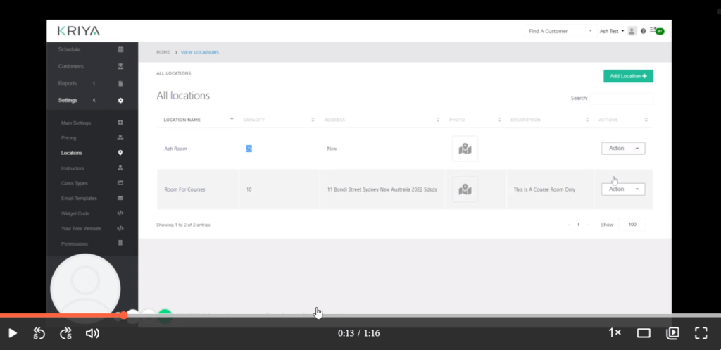 Modifying Capacity on a Location