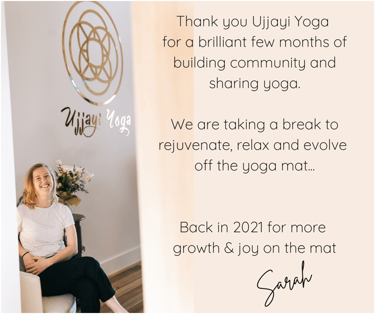 Sarah - Founder of Ujjayi Yoga