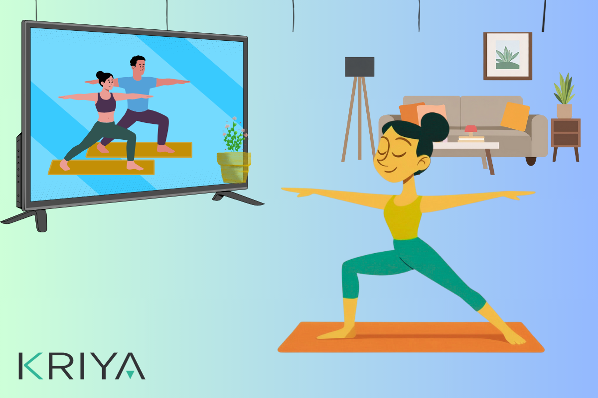 Zoom Yoga and Pilates Classes on a Smart TV